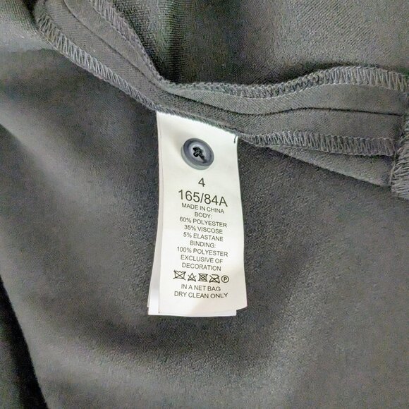 KATE SPADE Women's Elegant Cap Sleeve Rhinestone Pearl Dress Size 4 Black - Picture 7 of 7